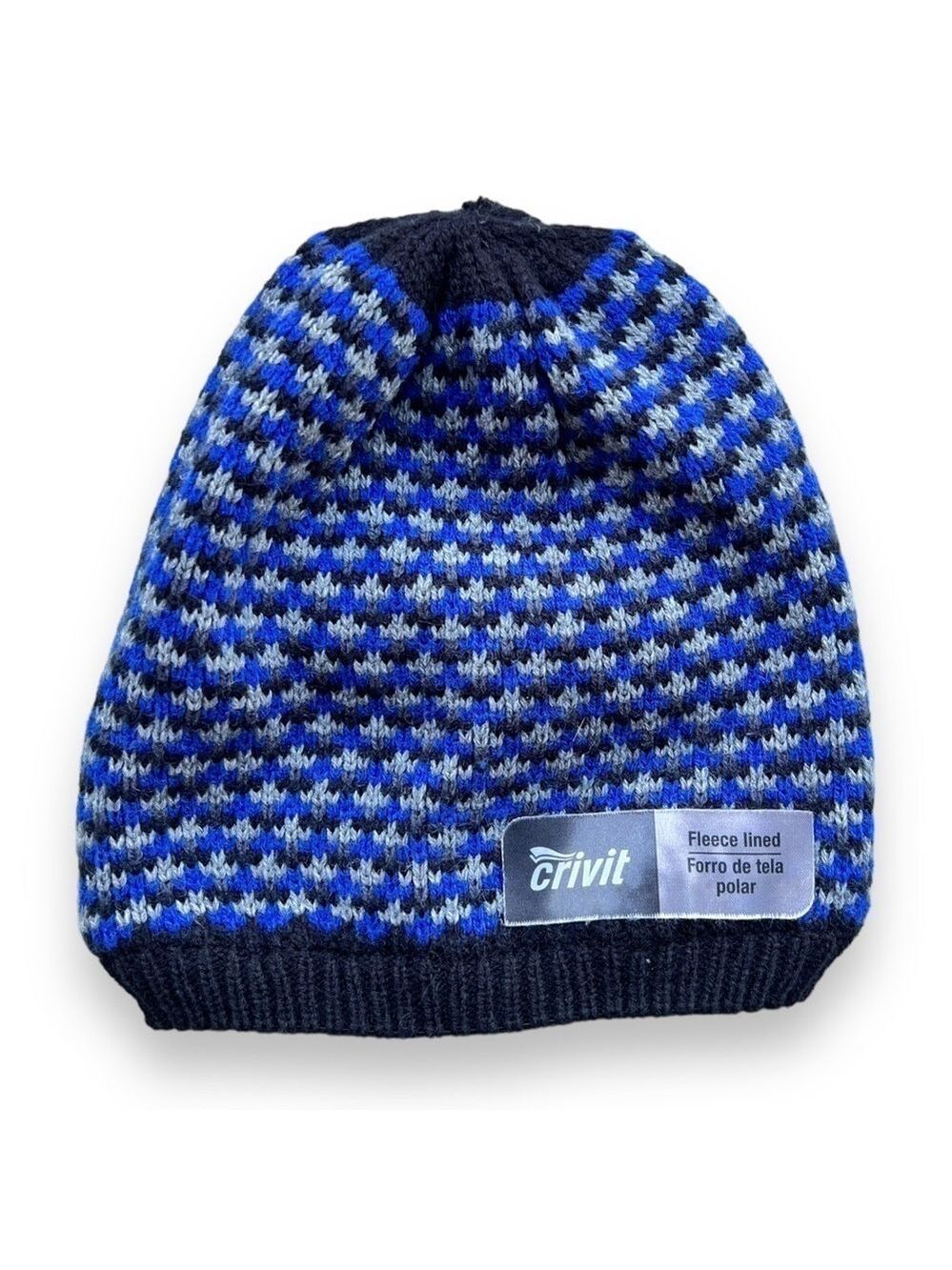 Crivit Boys Knit Beanie Blue Size 6-10 Years